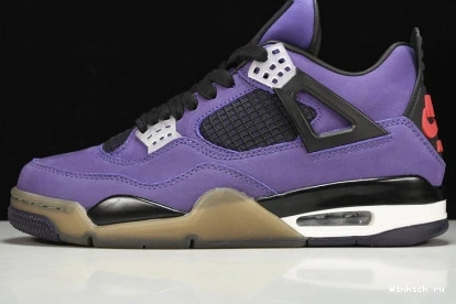 Jordan Travis Scott 4 Purple Retro x 1111